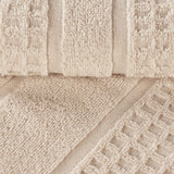 Napa Zero Twist Cotton Solid Waffle Honeycomb Bath Towel Set of 3 - Bath Towel by Superior Brand