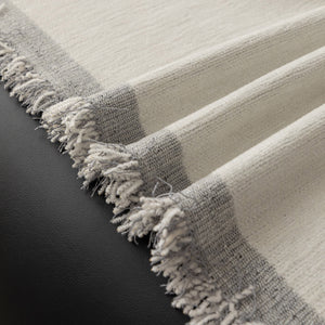 Modern Plaid Heavy Duty Sofa Throw Blanket, Boho Farmhouse Couch Cover with Tassel