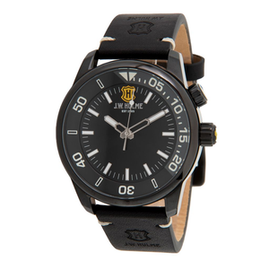 J.W. Hulme 43mm Quartz Leather Strap Watch