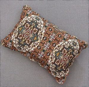 DaDa Bedding Rustic Earthy Cross Motif Folk Ogee Moroccan Scalloped Quilted Bedspread Set (JHW-944)