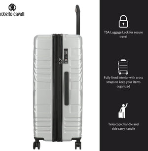Roberto Cavalli Luxury 3-Piece Luggage Set