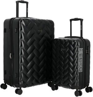 ROBERTO CAVALLI Luxury 2-Piece Hardshell Luggage Set – Carry-On & Checked Spinner Suitcases