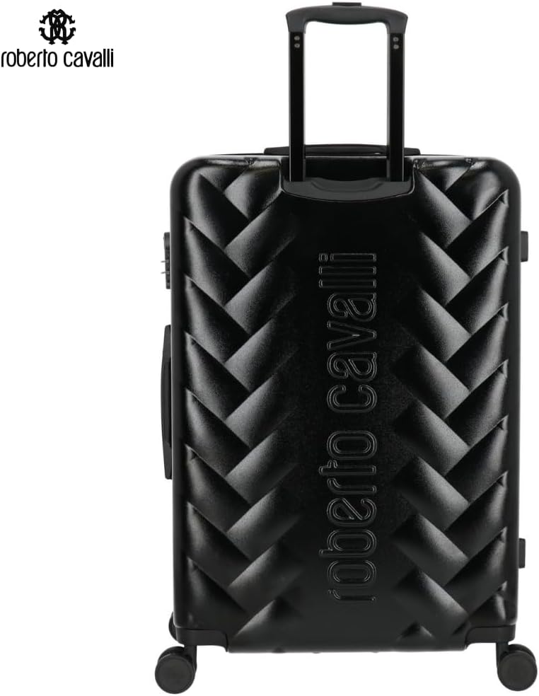 ROBERTO CAVALLI Luxury 2-Piece Hardshell Luggage Set – Carry-On & Checked Spinner Suitcases
