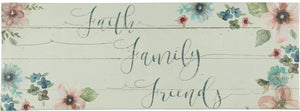 20" x 55" Chic Anti-Fatigue Memory Foam Kitchen Runner Mat (Faith Family Friends)