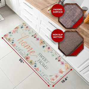 20" x 55" Chic Anti-Fatigue Memory Foam Kitchen Runner Mat