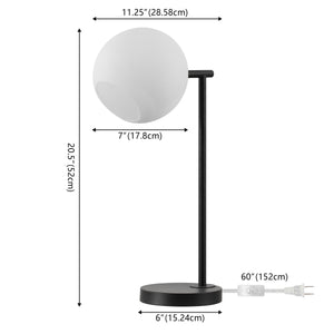 Charles Contemporary Modern Metal/Marble LED Table Lamp