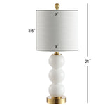 February Art Deco Stacked Sphere Glass Lamp