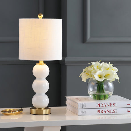 February Art Deco Stacked Sphere Glass Lamp