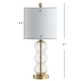 February Art Deco Stacked Sphere Glass Lamp