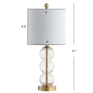February Art Deco Stacked Sphere Glass Lamp
