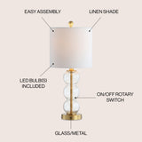 February Art Deco Stacked Sphere Glass Lamp
