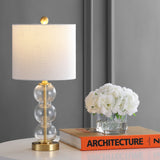 February Art Deco Stacked Sphere Glass Lamp