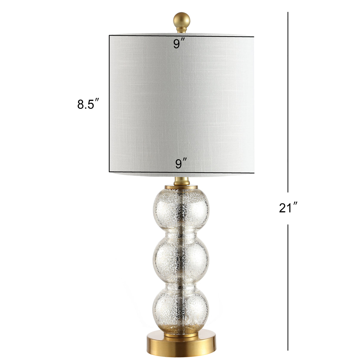 February Art Deco Stacked Sphere Glass Lamp