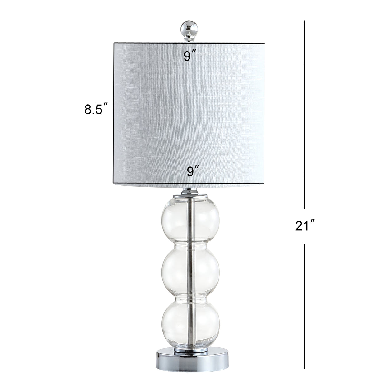 February Art Deco Stacked Sphere Glass Lamp