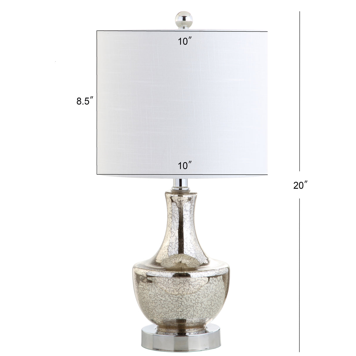Colette Handblown Teardrop Glass Table Lamp