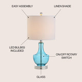 Colette Handblown Teardrop Glass Table Lamp