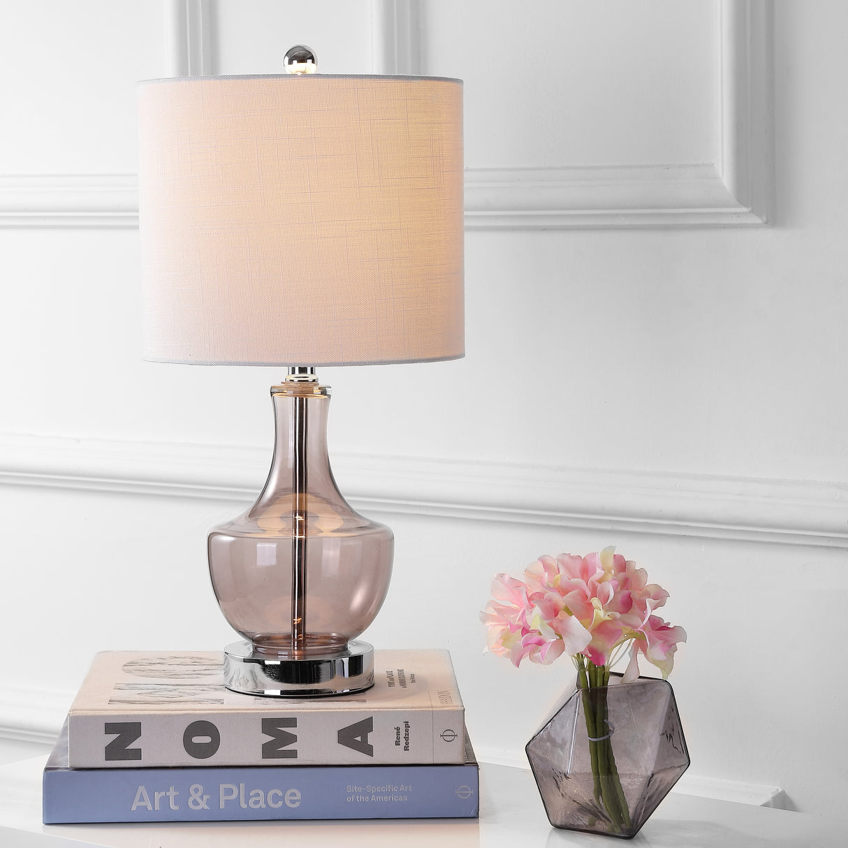 Colette Handblown Teardrop Glass Table Lamp