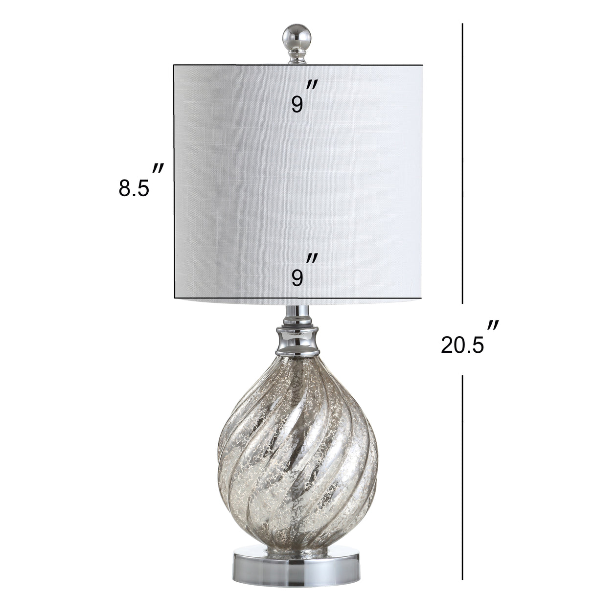 Lawrence Glass/Metal LED Table Lamp