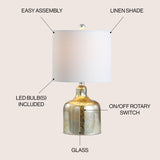Gemma Glass Bell LED Table Lamp