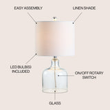 Gemma Glass Bell LED Table Lamp