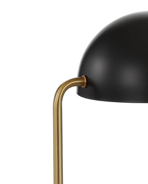 Porter Art Deco Dome Lamp with Marble Base