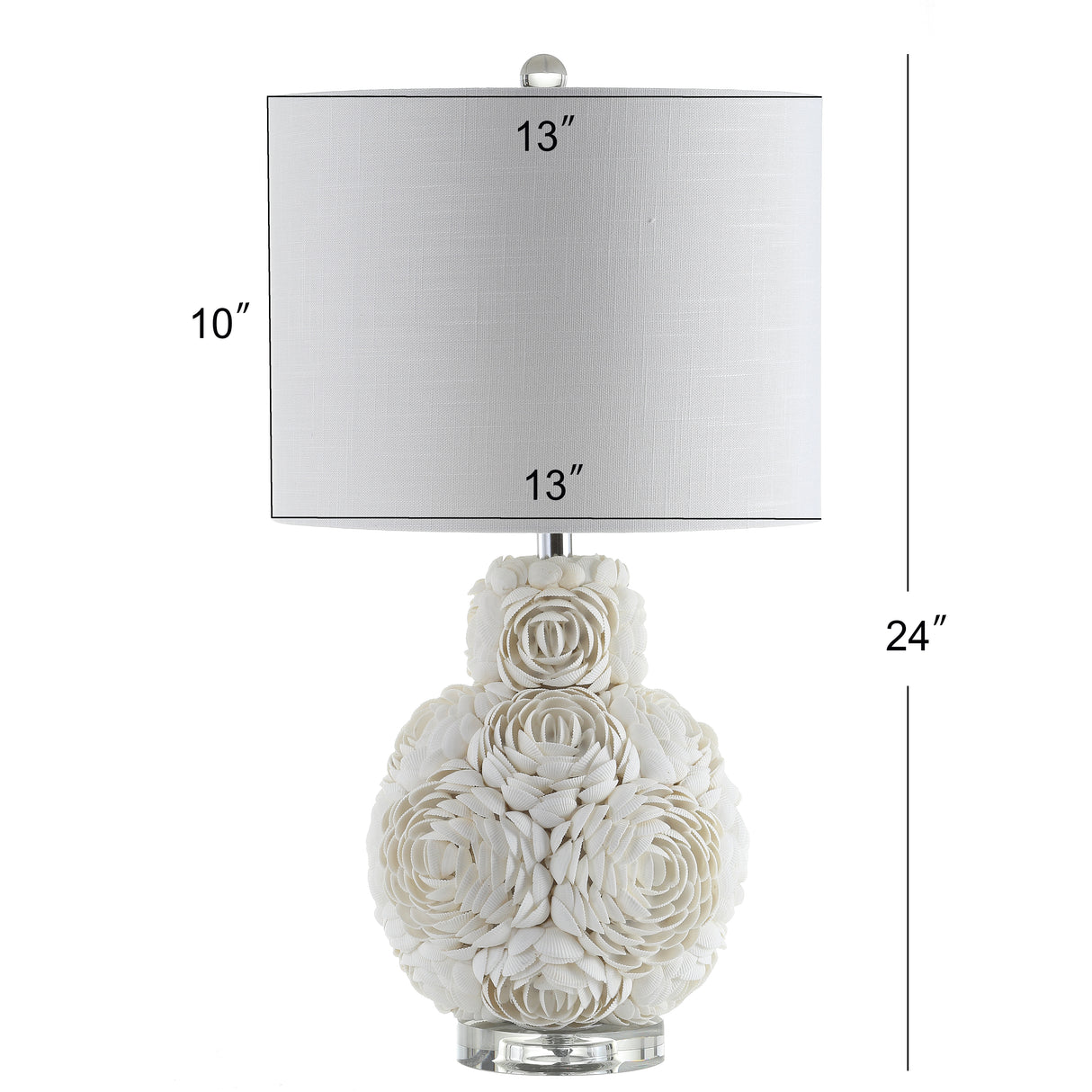 Seashell led table lamp
