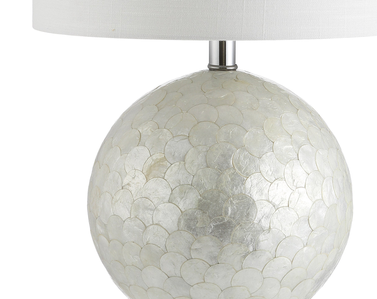 Zuri Capiz Seashell Sphere LED Table Lamp