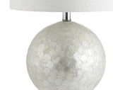 Zuri Capiz Seashell Sphere LED Table Lamp