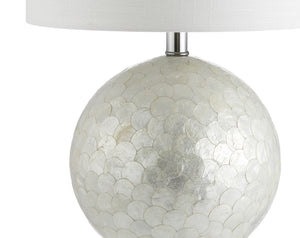 Zuri Capiz Seashell Sphere LED Table Lamp