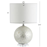 Zuri Capiz Seashell Sphere LED Table Lamp
