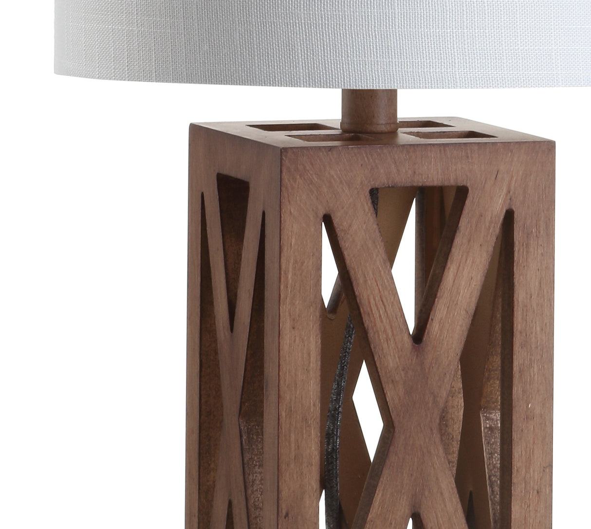 Stewart Farmhouse Wood LED Table Lamp