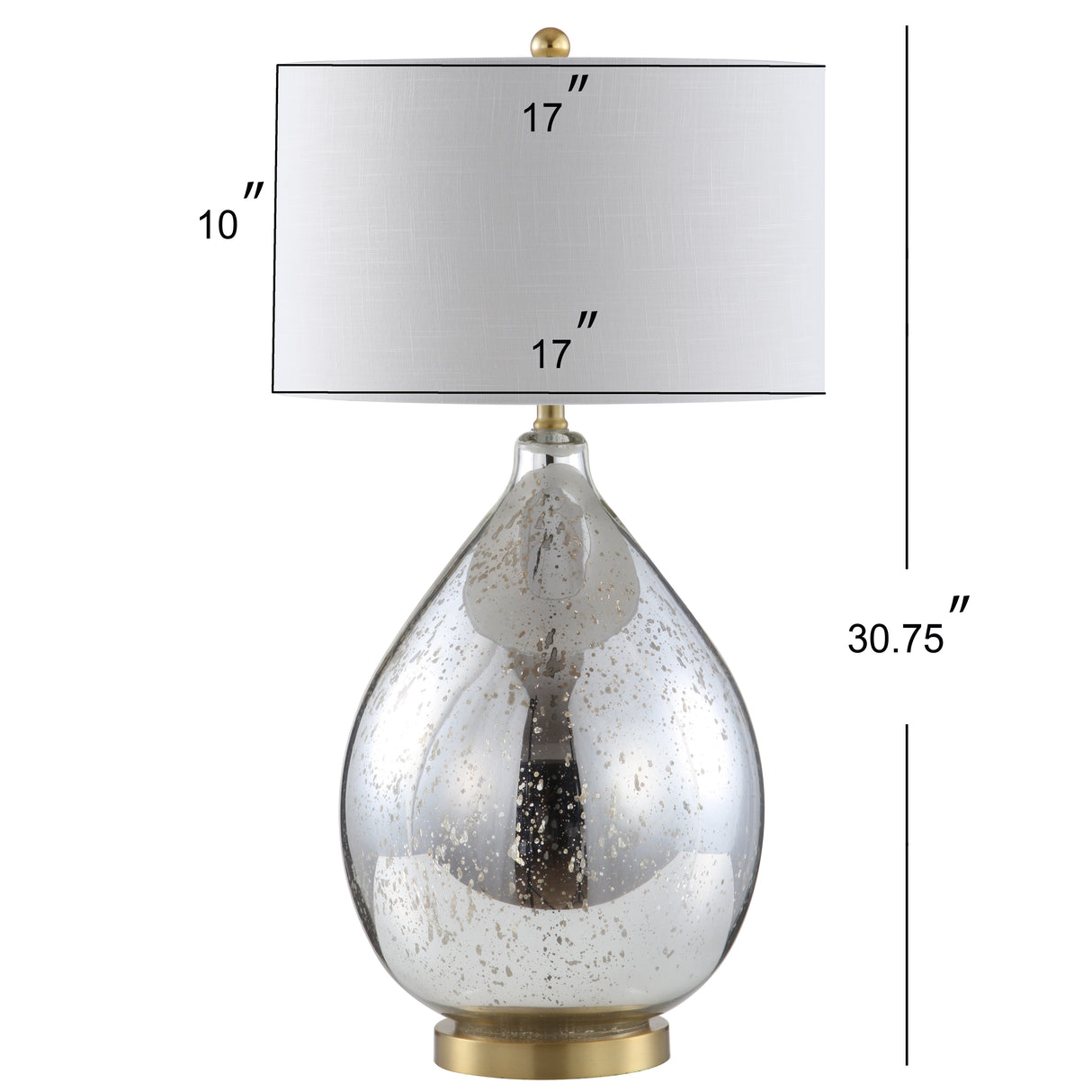 Sasha Glass/Metal LED Table Lamp