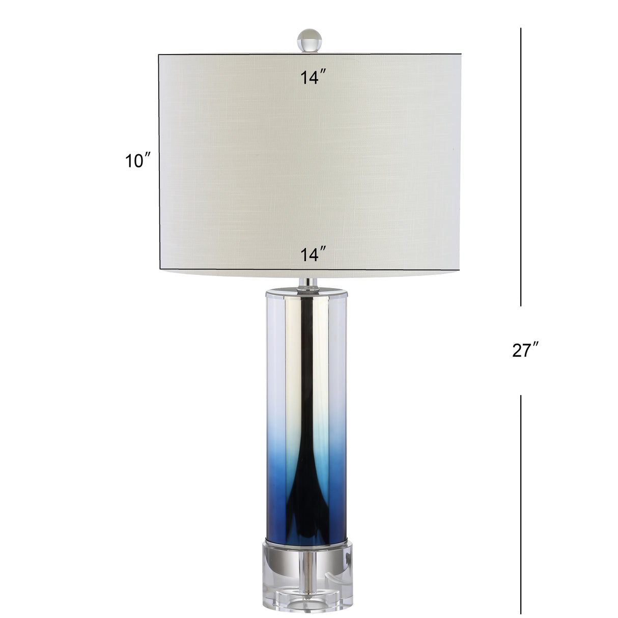 Edward Glass/Crystal LED Table Lamp