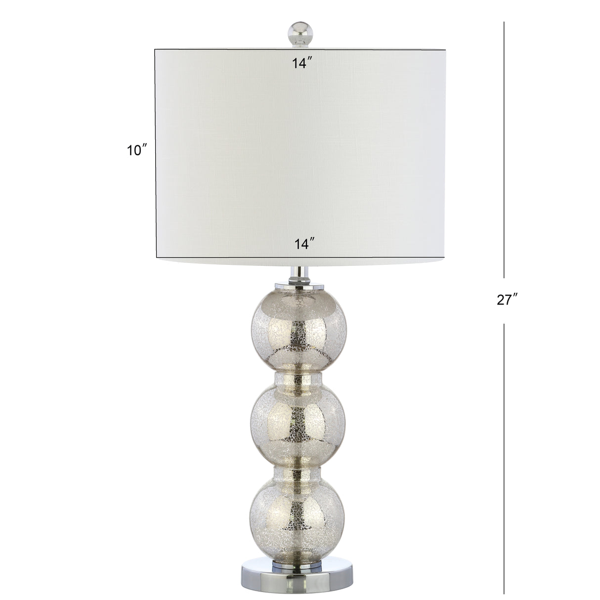 Bella Glass Triple-Sphere LED Table Lamp-Set of 2
