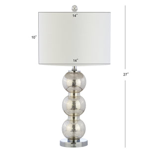 Bella Glass Triple-Sphere LED Table Lamp-Set of 2