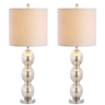Bella Glass Triple-Sphere LED Table Lamp-Set of 2