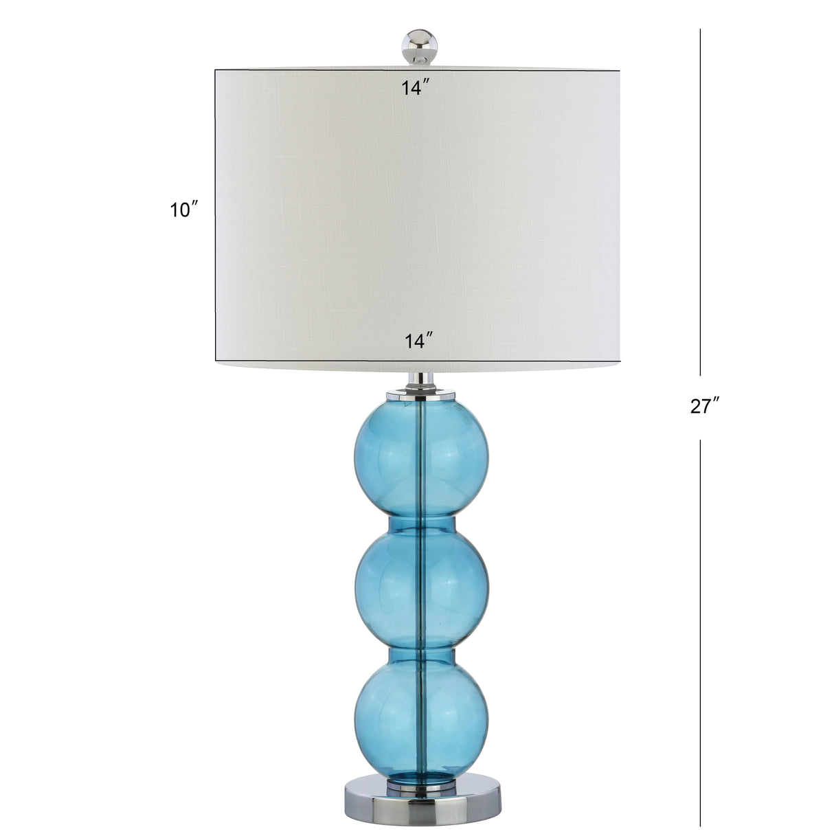 Bella Glass Triple-Sphere LED Table Lamp-Set of 2
