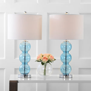 Bella Glass Triple-Sphere LED Table Lamp-Set of 2