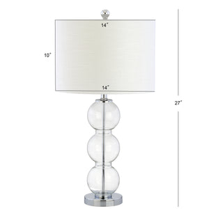 Bella Glass Triple-Sphere LED Table Lamp-Set of 2