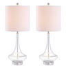 Cecile Glass Teardrop LED Table Lamp-Set of 2