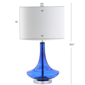 Cecile Glass Teardrop LED Table Lamp-Set of 2