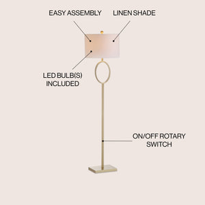 April Metal LED Floor Lamp