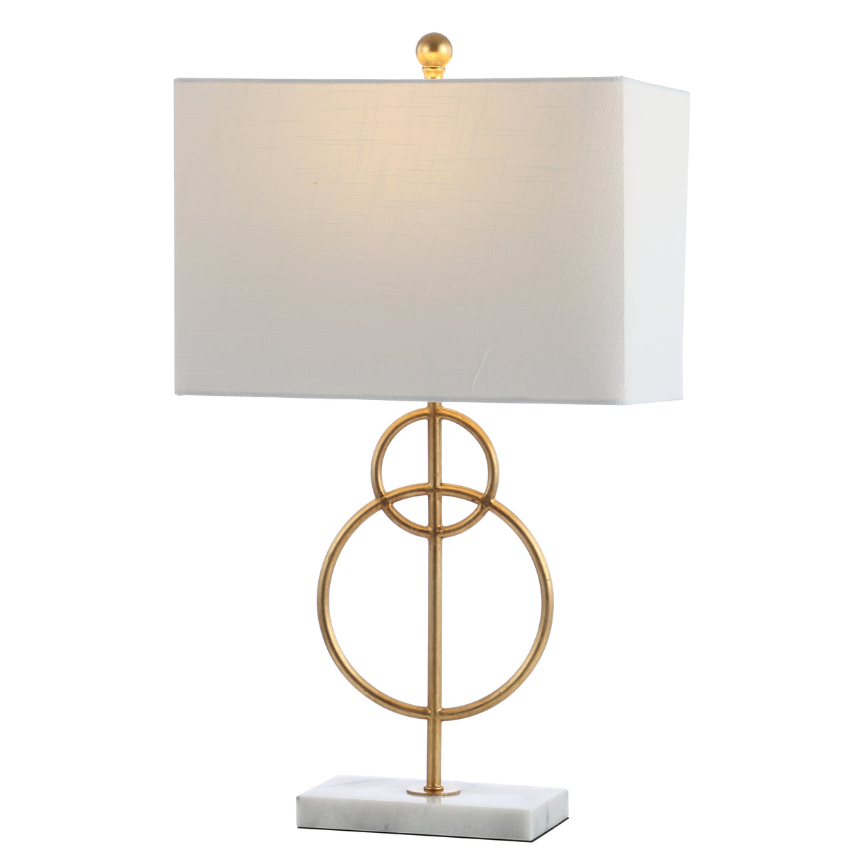 Haines-Modern-Circle-Marble/Metal-LED-Table-Lamp-Table-Lamps