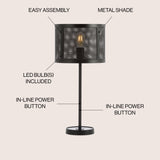 Wilcox Minimalist Metal LED Table Lamp