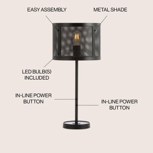 Wilcox Minimalist Metal LED Table Lamp