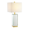 Lila Mirror/Iron Hidden Jewelry Box Mirrored Column LED Table Lamp