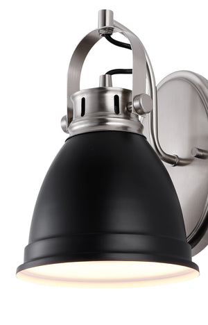 Phineas 1-Light Adjustable Farmhouse Bohemian Iron LED Vanity Light