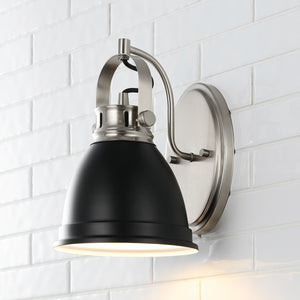 Phineas 1-Light Adjustable Farmhouse Bohemian Iron LED Vanity Light