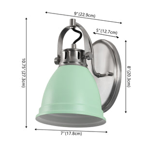 Phineas 1-Light Adjustable Farmhouse Bohemian Iron LED Vanity Light