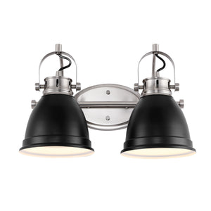 Phineas 2-Light Adjustable Farmhouse Bohemian Iron LED Vanity Light